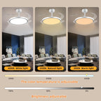 SuperShinx 42 Inch Slim Retractable Ceiling Fan with Lights and Remote/APP Control